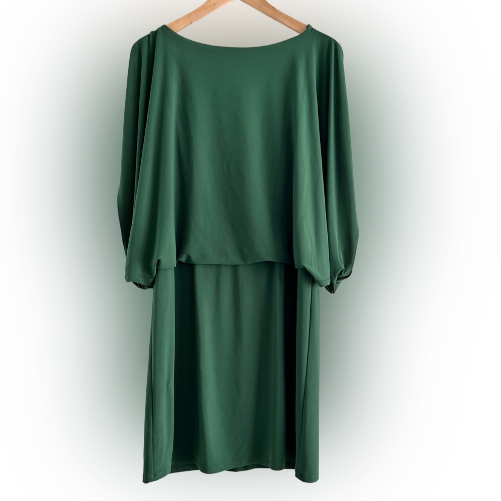 Jessica Simpson deep green Cold shoulder Dress, size 10